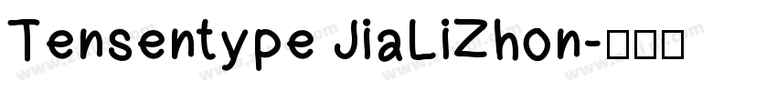 Tensentype JiaLiZhon字体转换